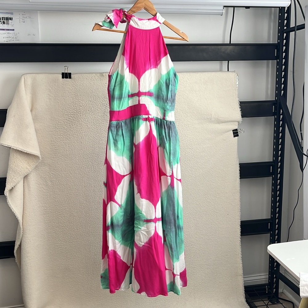 Busayo x RTR Tie Dye‎ Halter Dress Size 8
